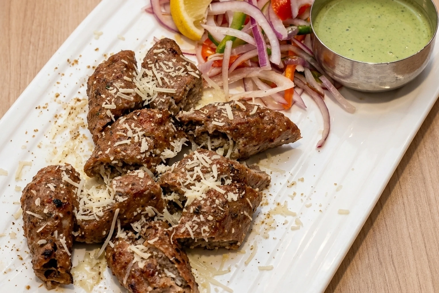Cheese Seekh Kebab at Rockfort Authentic Chettinadu and Indian Cuisine in Ranchlands, Calgary, AB