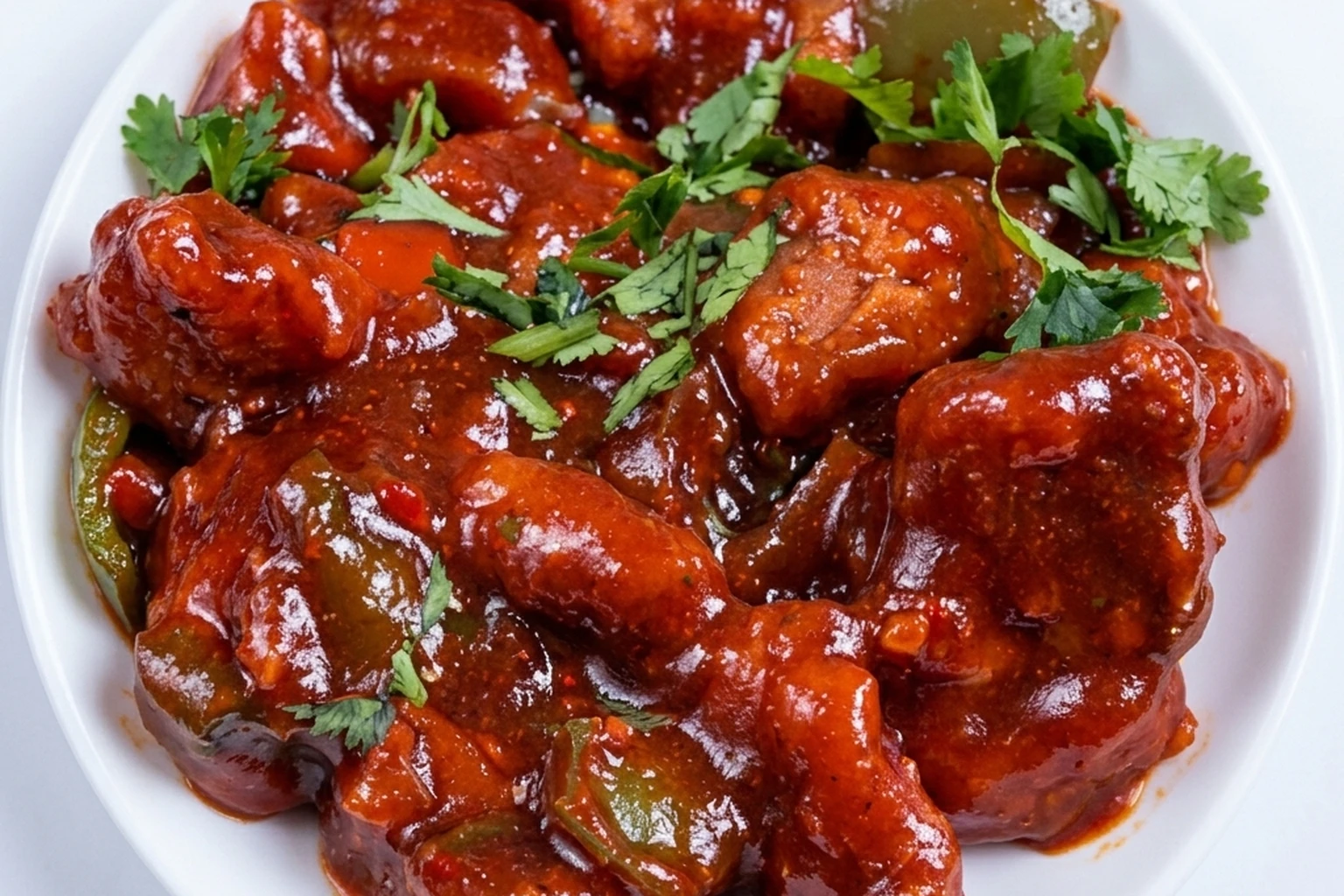 Chilli Beef at Rockfort Authentic Chettinadu and Indian Cuisine in Ranchlands, Calgary, AB